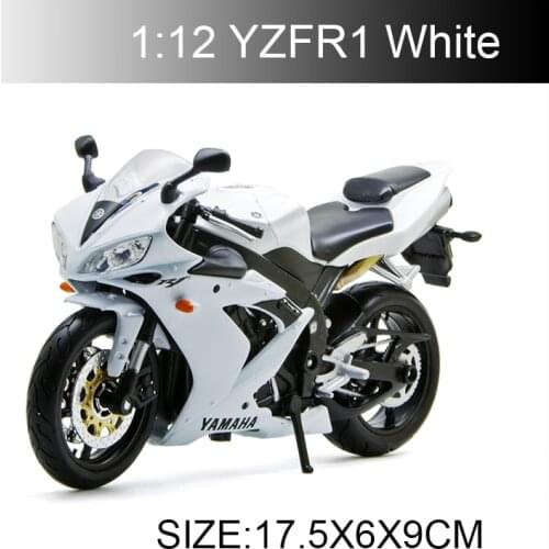 Maisto YMH YZF R1 White motorcycle model 1:12 scale Metal Diecast Models Motor Bike Miniature Race Toy For Gift Collection