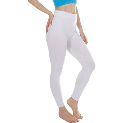 Fashion High Waist Leggings Women 2020 Sports Running Gym Dance Long Leggings Solid Color Skinny Trouser Female Body Shapers