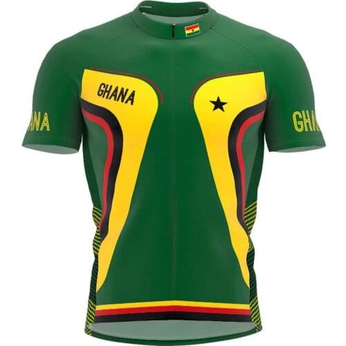 2021 Ghana More Style Men classic cycling team short sleeved bike Road Mountain Clothing Maillot ciclismo outdoor bike jersey