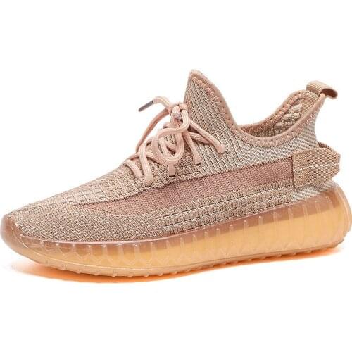 New fashion outdoor leisure sports running couple style coconut shoes mesh surface non-slip sole men and women same style shoes