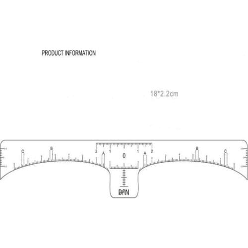 Wholesale Accurate Permanent Makeup Eyebrow Shaping Tools Disposable Eyebrow Measurement Ruler Sticker