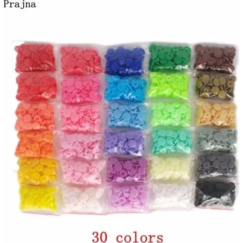 Prajna Wholesale Price 20 Sets KAM T5 Baby Resin Snap Buttons Plastic Snaps Raincoat Clothing Tool Press Stud Fasteners 30 color