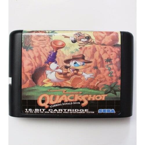 Quack Shot 16 bit MD Game Card For Sega Mega Drive For Genesis