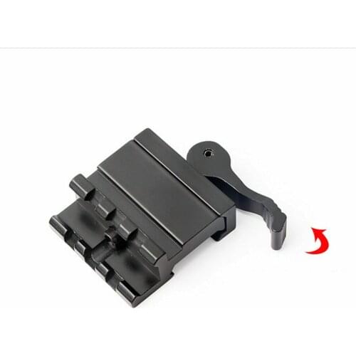 Tactics 45 Degree Offset Side Scope Mount QD Quick Release 20mm Picatinny Weaver Adapter For Rifle Air Gun Shooti