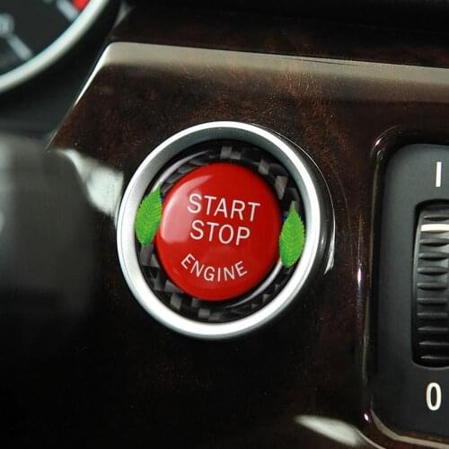 BMW E90/E92/E93 Carbon Fiber Car Engine Start-Stop Button Decoration With Complimentary Fragrance Piece