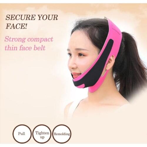 Face Slim Lift Up V-shaped Belt For Women Slimming Chin Cheek Anti Wrinkle Strap Band Facial Beauty Reduce Double Chin Dropship