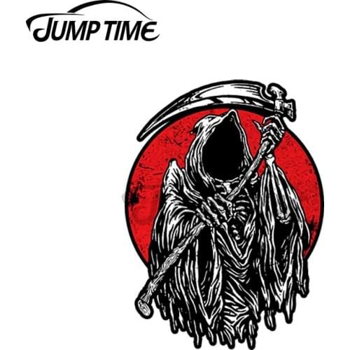 JumpTime 13 x 4.2cm For Grim Reaper Angle of Death Decal Surfboard Laotop Car Stickers Waterproof Motorcycle Vinyl Car Wrap