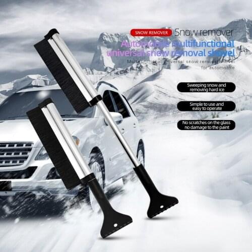 Winter Car Windshield Ice Scraper Glass Snow Brush Extendable Snow Remover Cleaner Tool Wash Accessories Snow Removal Helper