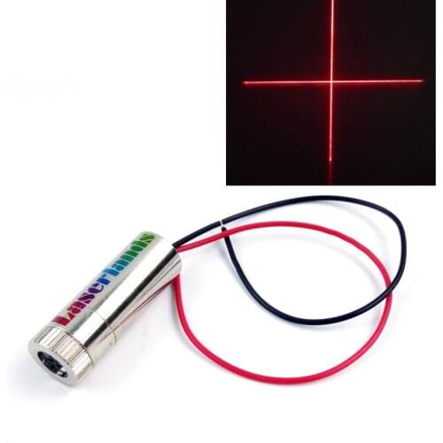 10pcs Focusable 650nm 5mW Red Laser Cross Module Diode with Driver