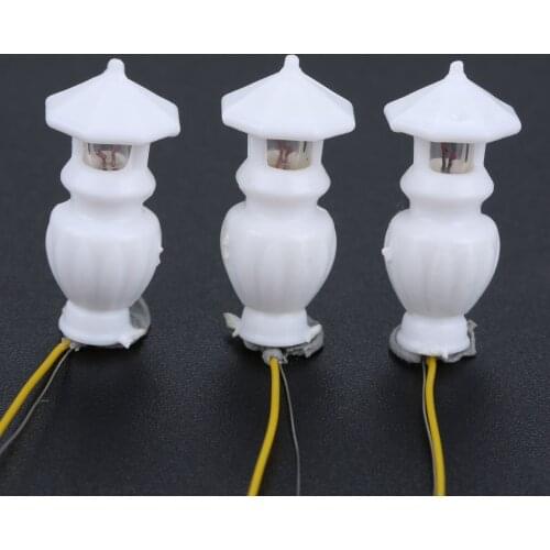 10pcs grass lamps Model LED Plastic Mini Lawn light White building layout grassland scenery 20mm/0.79 inch 6V high quality