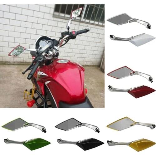 2Pcs/Set Motorcycle Handlebar Rearview Side Mirror for Honda for Yamaha Fuxi RSZ Motorcycle Accessories