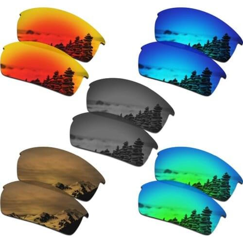 SmartVLT 5 Pairs Polarized Sunglasses Replacement Lenses for Oakley Bottlecap - 5 Colors