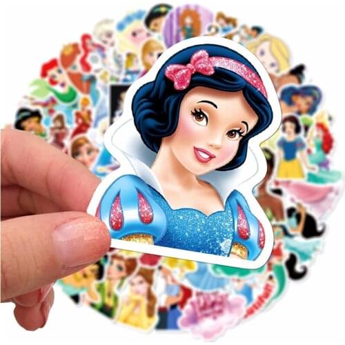 50/100 Disney Sexy Princess Driving Series Graffiti Stickers Luggage Thermos Computer Waterproof Stickers