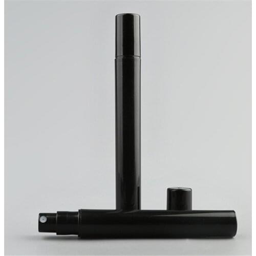 500pcs/lot Empty 2ML 3ML 4ML 5ML Mini Black Plastic Spray Perfume Bottle Small Promotion Sample Perfume Atomizer