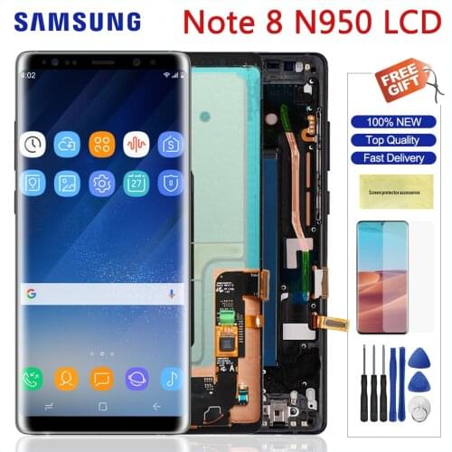 6.3" Original Screen For Samsung Galaxy Note 8 LCD Display Touch Screen Digitizer Replacement For Samsung Note8 N950 N950F
