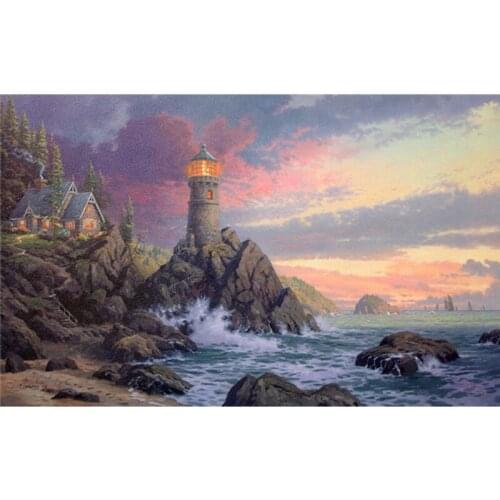 6 kinds of beautiful seascape picture home decoration diy diamond painting resin square drill diamond embroidery needlework
