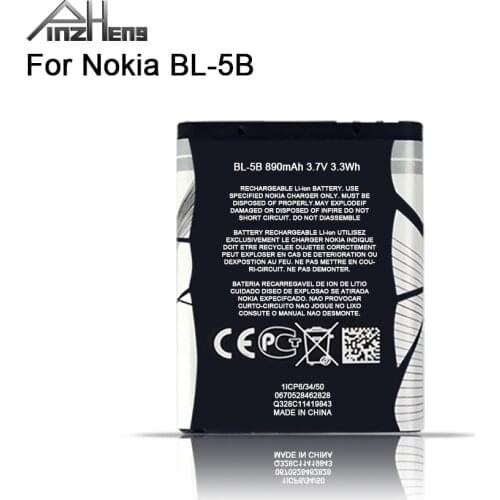 PINZHENG BL-5B Phone Battery For Nokia BL 5B BL-5B BL5B 5300 5320 6120C 7360 3220 Replacement BL 5B Battery