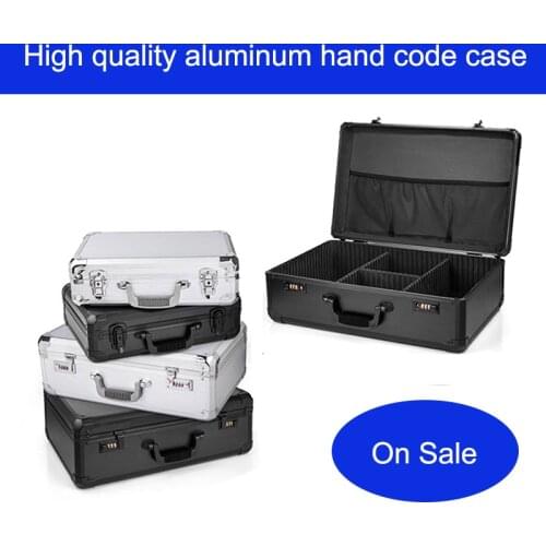 Aluminum Tool case suitcase toolbox File box Impact resistant safety case equipment camera case Sample Display Toolbox