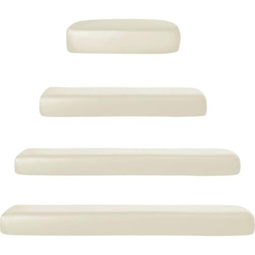 White PU Leather Cushion Cover Slipcover Stretch Sofa Seat Cover Durable