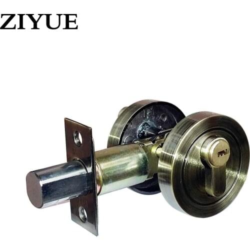 Free Shipping Zinc Alloy Home house Room Locking Single Head Door Locking Auxiliary Lock