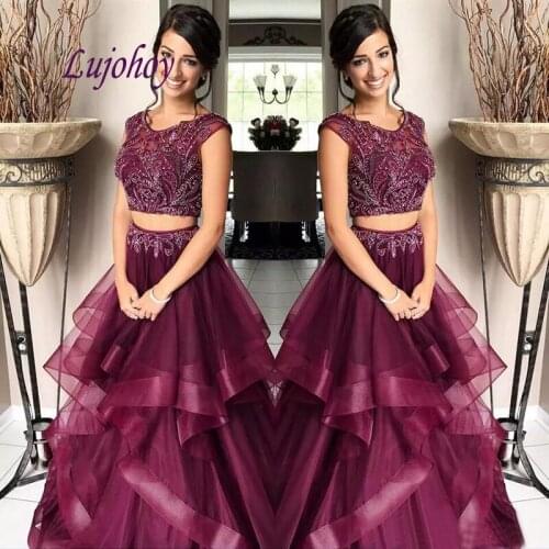 Burguny Long Evening Dresses Party A line Plus Size Women Ladies Sexy Luxury Prom Formal Evening Gowns Dresses