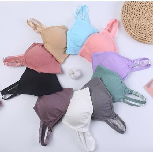 Breastfeeding Super Elastic Soft Maternity Bra Pregnant Soutien Gorge Allaitement Wire Free Nursing Bras Pregnant Underwear