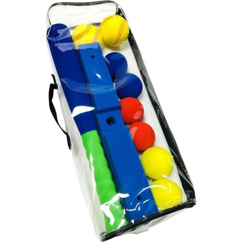 ChildrenS Soft Baseball Toys Sports Leisure Traditional Training Baseball Bat Rubber Comfortable Sport Set