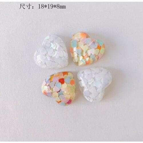 DIY handmade jewelry accessories fun resin heart-shaped earrings pendant jewelry accessories