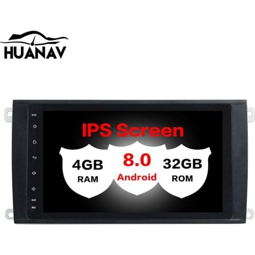 HUANVA Android8.0 DVD Player GPS navigation For PORSCHE CAYENNE 2003-2010 multimedia player tape recorder 8-Core navi Audio maps