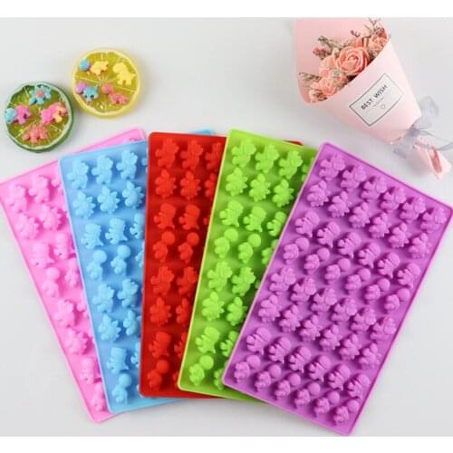 Dinosaur Gummy Mold Silicone Non-stick BPA Free Gummy Candy Chocolate Molds Ice Cube Gelatin Trays LX7521