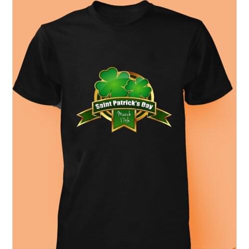 St Patricks Day T Shirt Ireland Flag Shamrock Paddys Day Men Women Kids New T Shirts Funny Tops Tee New Unisex Funny Tops