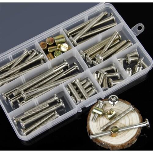 M6 Furniture Hardware Screws Baby Childrens Bed Accessories Bolt Nut Set Hammer Nut