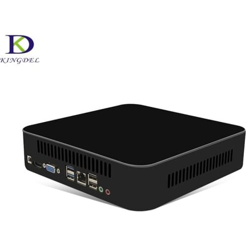 Newest Quad-Core Intel i7 7700T Mini PC Kabylake HTPC i5 7500T small computer Windows10 Dual Lan HDMI VGA desktop