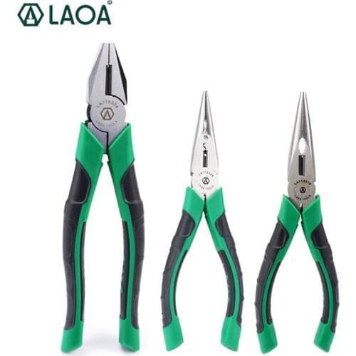 LAOA Multitools 3pcs Pliers Set Nipper Pliers Wire Cutter Side Cutter Electrician Hand Tools