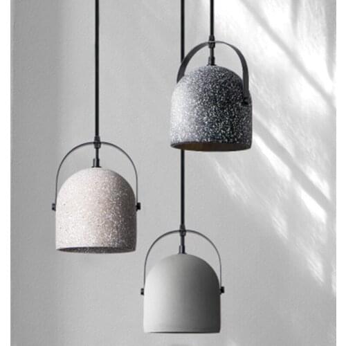 Nordic Led Pendant Lights Modern Cement Hanging Lamp for Home Dining Room Kitchen Loft Decor Vintage Industrial Light Fixtures