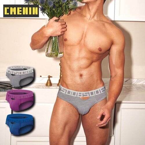 New Cotton Jockstrap Underwear Man Brief Comfortable Innerwear Gay Sexy Mens Panties Briefs Men Underpants Lingerie BS3122