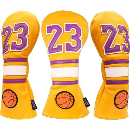 New The James 23 Basketball Driver Headcover for 460CC Taylormade SIM Driver, Ping G410 Driver, Titleist TSi2 TSi3 Driver