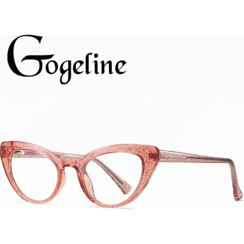 2020 Anti-blue Light Small cateye Glasses Frame for Women Men TR90 Fashion Computer Glasses Optical Eyeglasses UV400 Female
