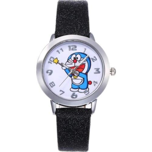Luxury Kids Watch Cartoon Doraemon Fashion Quartz Watch Boys Girls Wristwatch Women Leather Watches Cute Clock Relogio Feminino