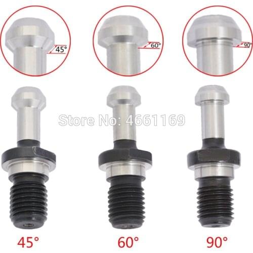 BT30 M12 BT40 M16 45Degree 60Degree 90Degree Thread Pull Stud retention knob for CNC Milling Tool Holder