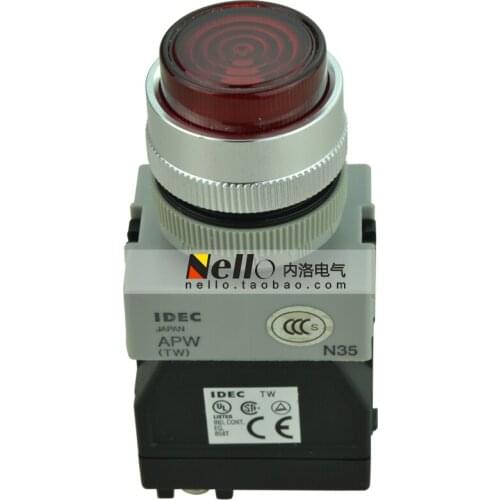 [SA]Genuine Izumi 22mm 220V LED indicator lights with transformer type APW126DR--5pcs/lot