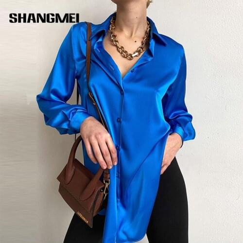 SHANGMEI Womens Long Shirts