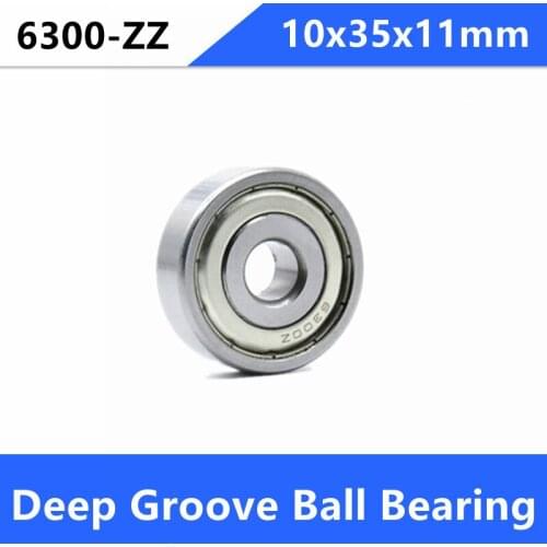 10pcs/lot 6300ZZ 6300 shielded deep groove ball bearing 10x35x11 mm