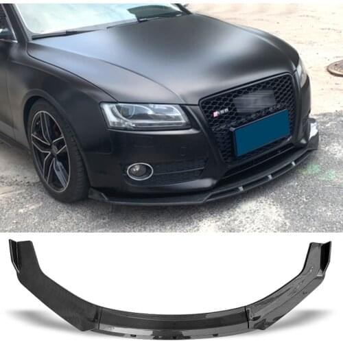 Car Front Bumper Lip Splitter Universal Spoiler Diffuser Lip Kit For Audi A3 S3 A4 S4 A5 A6 Sedan Q3