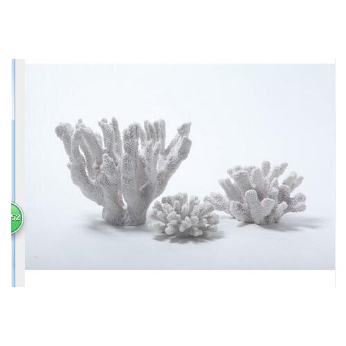 USA style with modern minimalist white Sea style simulation coral ornaments on display Home Furnishing resin