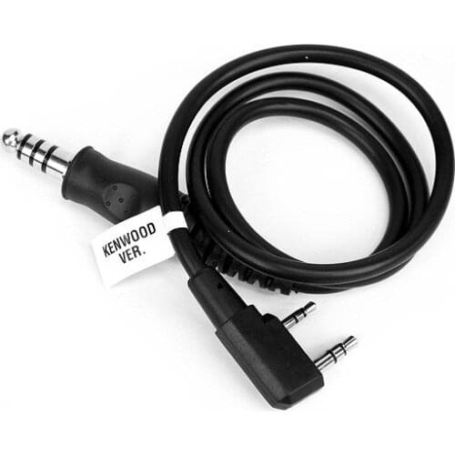 Z TACTICAL headset headphone ELECTRONIC PTT WIRE FOR KENWOOD RADIO