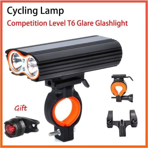 Bike Front Light 24000Lm Lumen T6 Leds Waterproof USB Rechargeable 4400mAh Battery Cycling Flashlight for MTB Mount Headlight