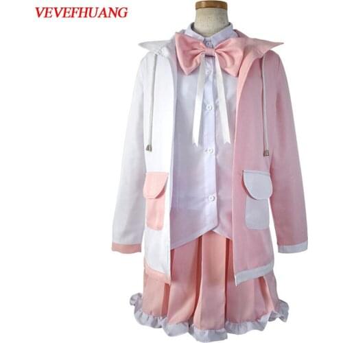 VEVEFHUANG Kосплей Anime Comic Danganronpa 2:Goodbye Despair Cosplay Costumes Monomi Cute Uniforms Clothes Suit Dresses Women