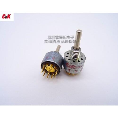 [VK] C&K American MA00 1 knife 10 gear turn switch band switch 0.4VA 20VAC DC 250mA 125VAC 28VD