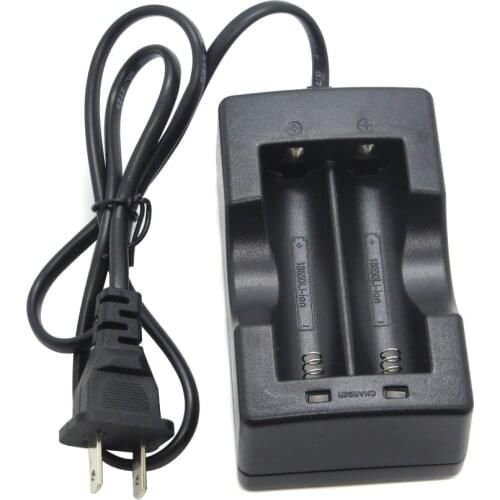 2A 2 Slots 18650 Li-ion Travel Battery Charger Wall Home Charger for Rechargeable Batteries with EU/US plug